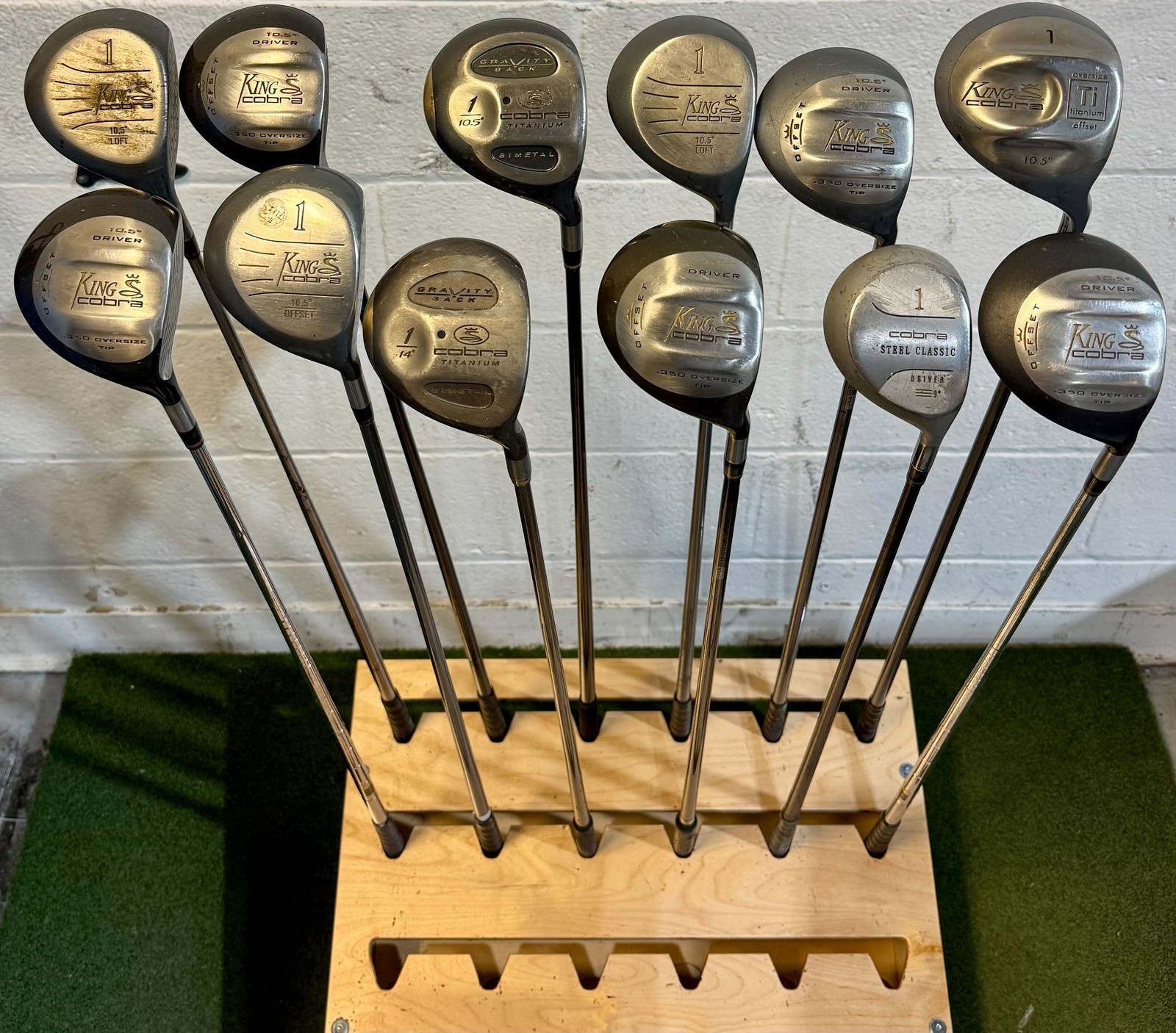 Wholesale Lot of 25 Golf Clubs - Vintage Cobra Drivers
