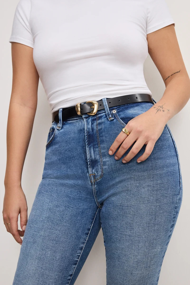 GOOD AMERICAN Always Fits Good Legs Straight Jeans Color Indigo 316