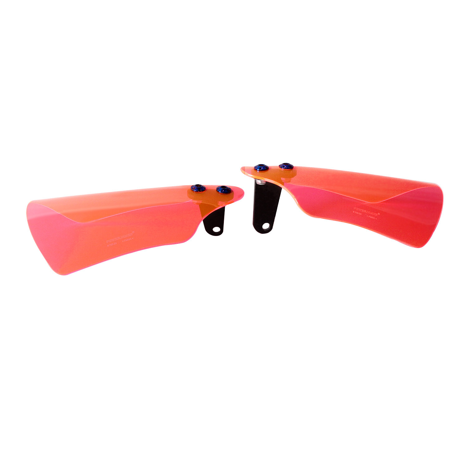 Pink Acrylic Hand Grips Guard Windshield Fits Harley Softail FLDE FLSL FXBB FXLR