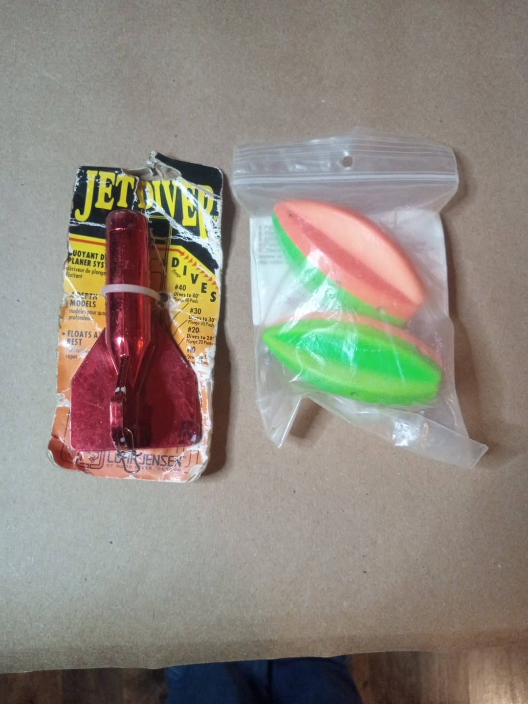 3" Prowler Planer Board X 2 & 1 Lurh Jensen Jet Diver