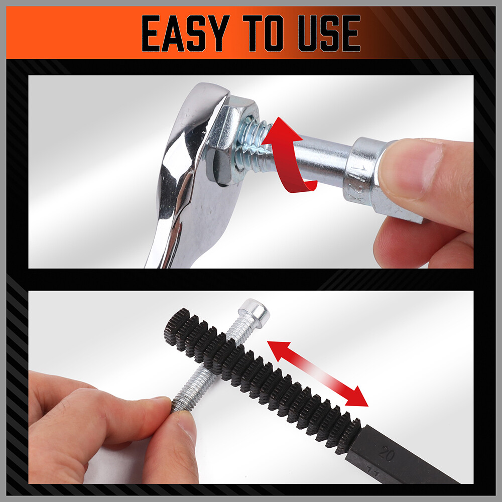 48 Piece Thread Chaser Set Rethreading Taps Dies Thread Files in Metric UNC UNF