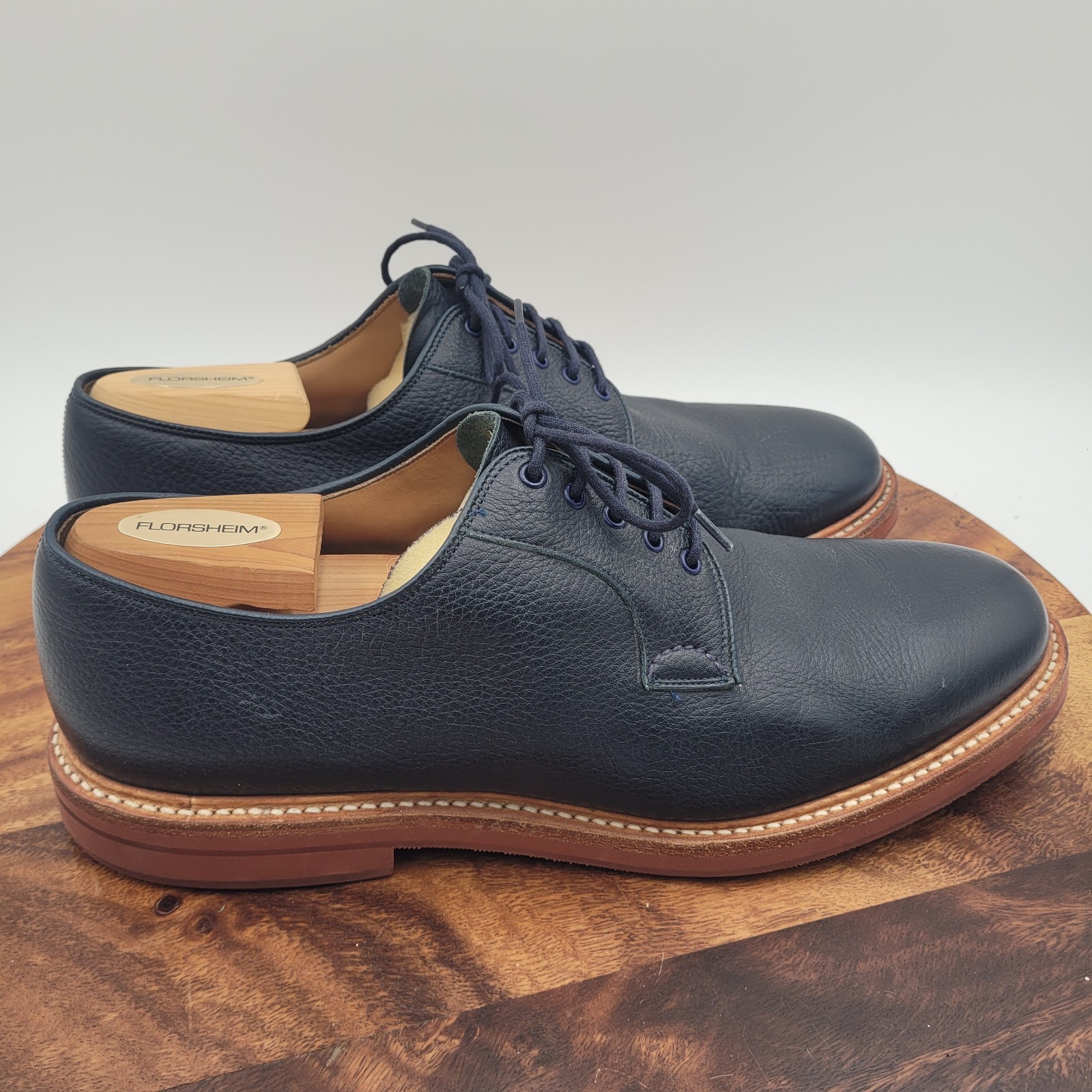 Church's Fulbeck Full Grain Pebbled Leather Derby Mens Shoes Sz 10 Nazy