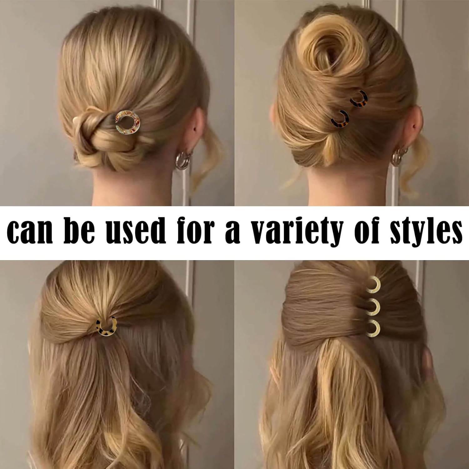 3PCS Lialys Hair Pin, Prestige Hair Pin, Elegant Hair Clips for Women, French...