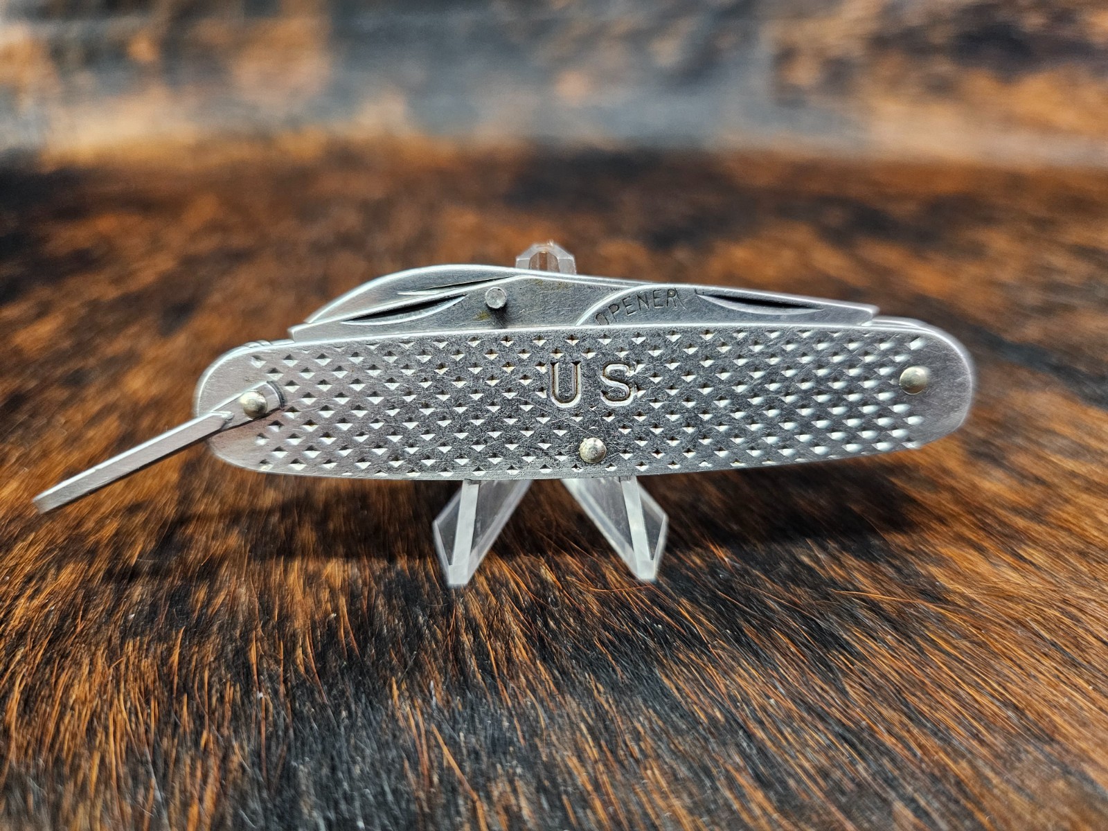 Vintage 1965 CAMILLUS US Military Folding 4-blade Pocket Knife Vietnam Era