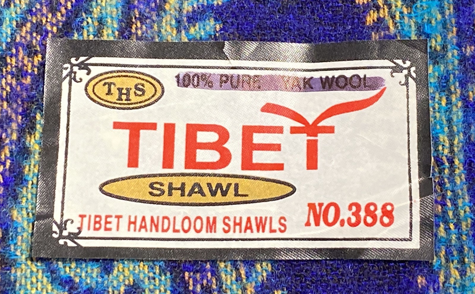 Tibet Handloom Yak Wool Shawl No.388
