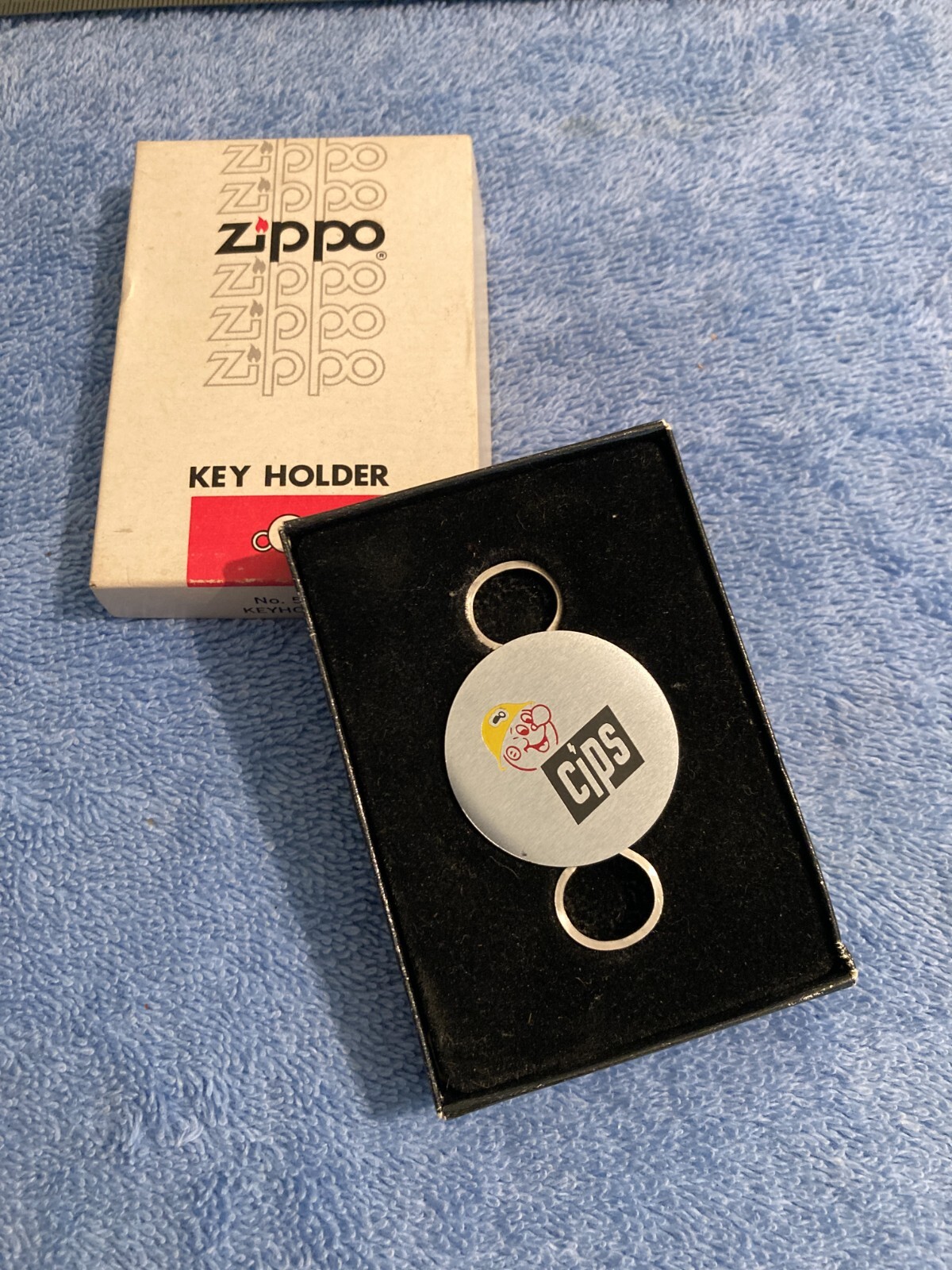 VINTAGE ZIPPO REDDY KILOWATT CIPS KEY CHAIN WITH BOX