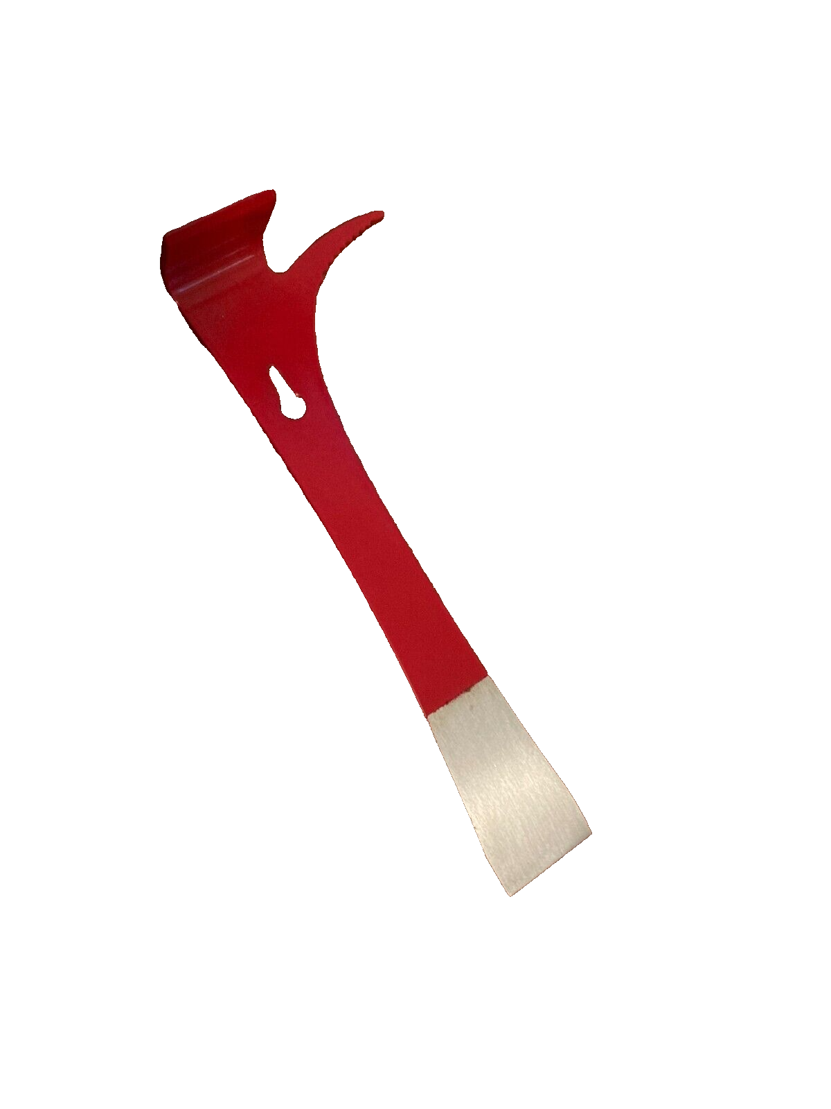 8.25" Long Stainless Steel Red Metal Hive Tool Double Ended w/ Hook -