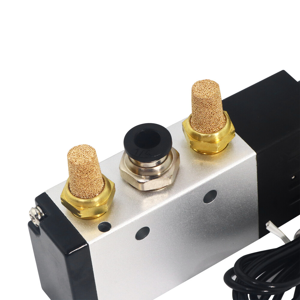 4V210-08 5 Way 2 Position Solenoid Pneumatic Air Valve 1/4" NPT DC12V