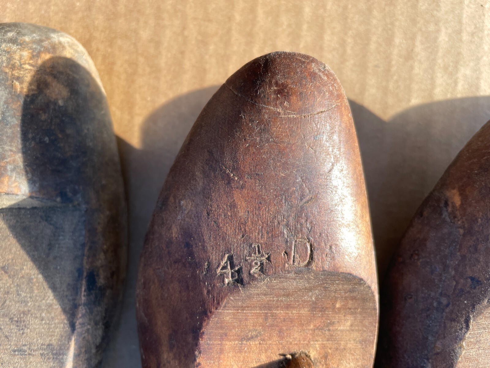 OUTSTANDING Lot of (7) Antique Wood Adult SHOE LASTS Forms Cobbler Molds