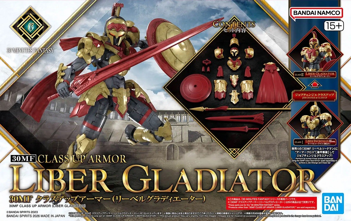 Bandai 30MF 30 Minutes Fantasy Class Up Armor Liber Gladiator Model Kit