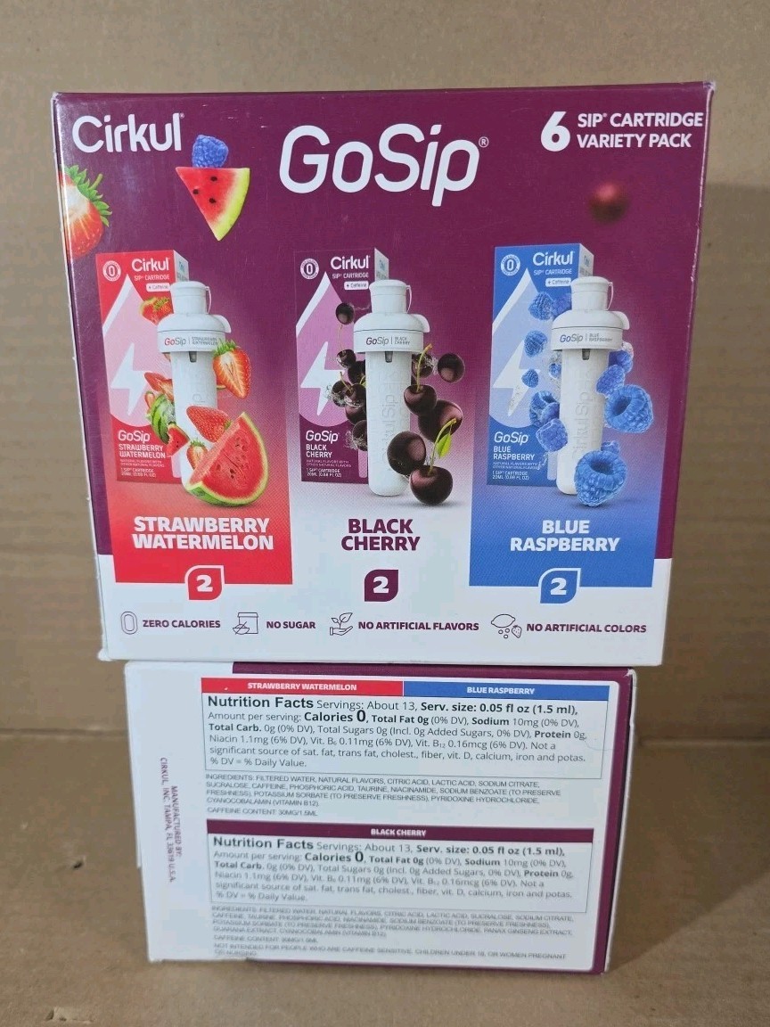 cirkul flavor cartridges bulk 12 cartridges total 11/26 Exp