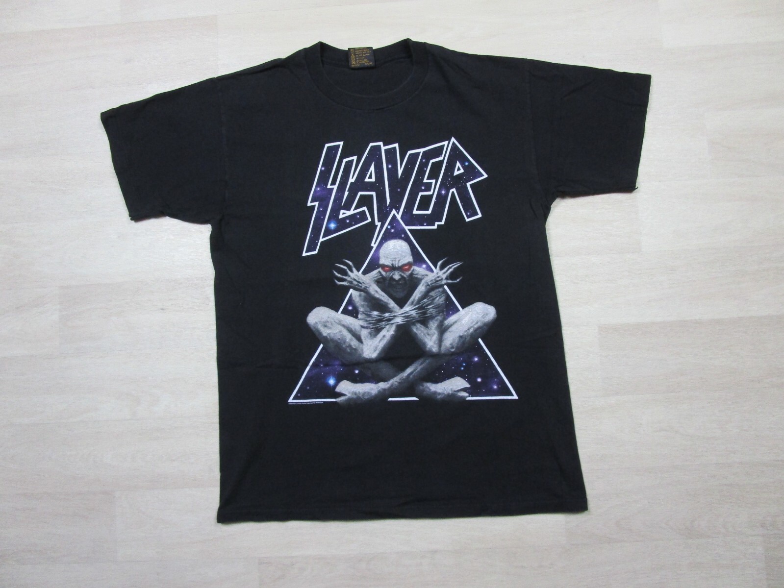 Vintage Slayer Band T Shirt (L) 1990's 2-Sided Brockum USA Devine Intervention