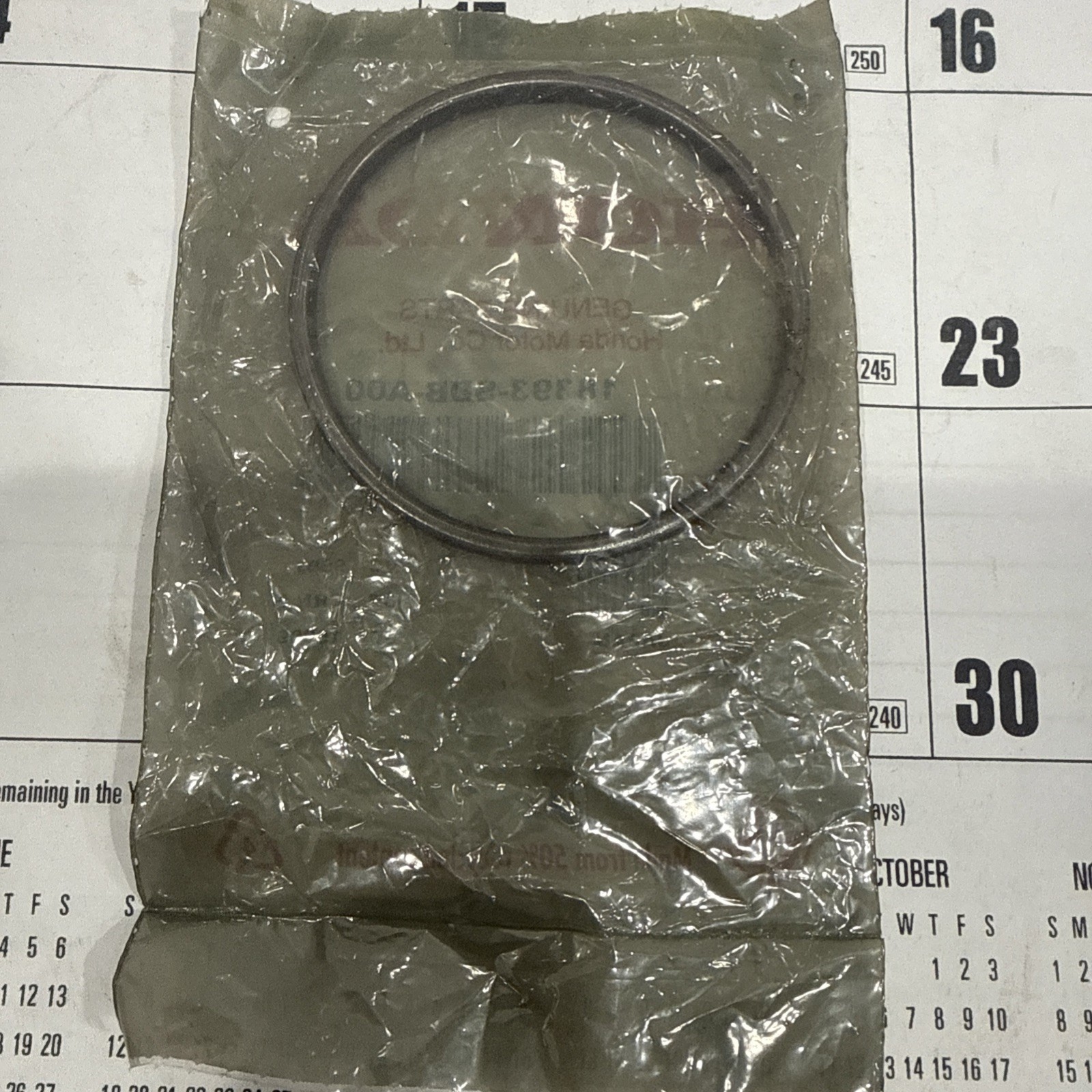 New Genuine Honda OEM Pre-Chamber Gasket: P/N 18393-SDB-A00