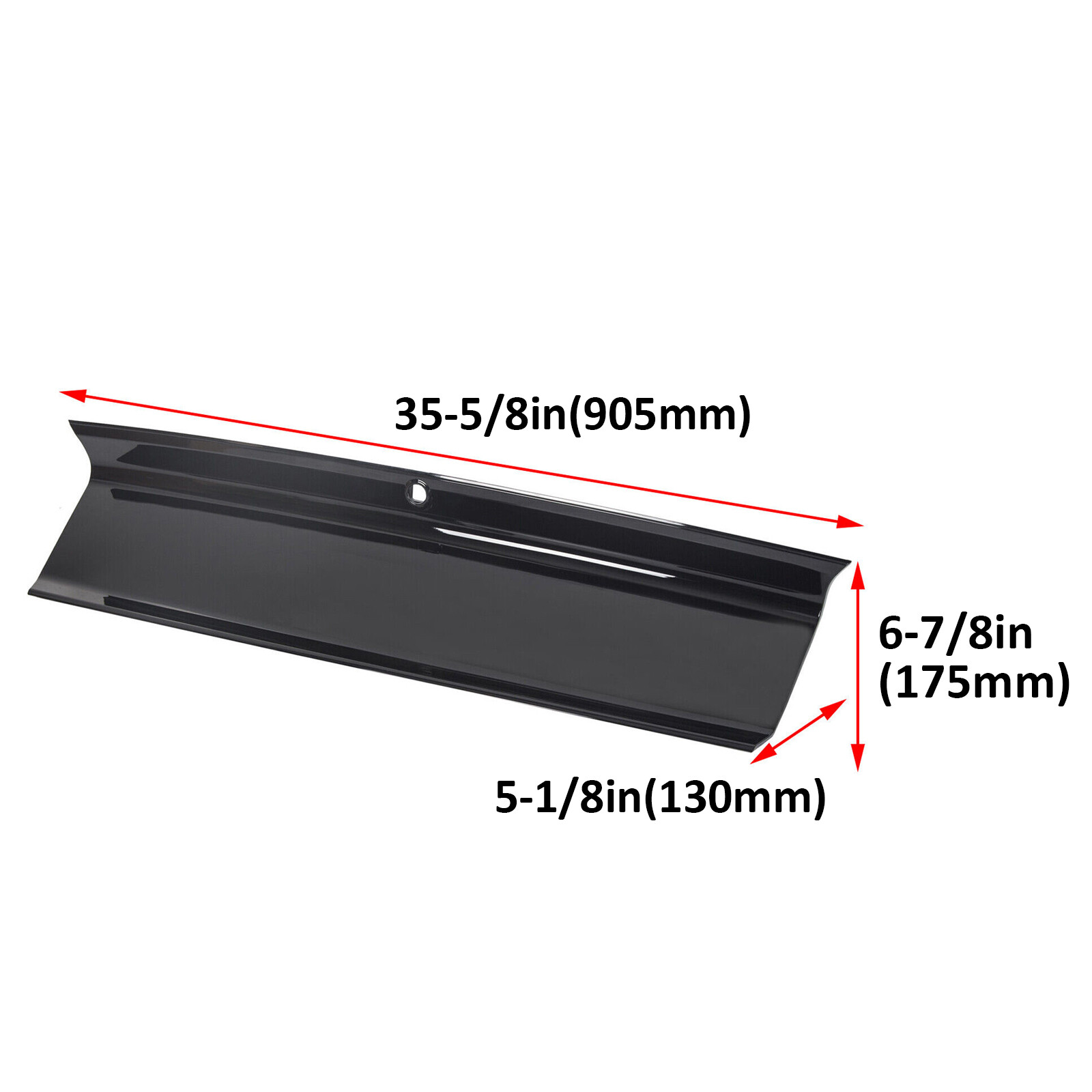 Gloss Black For 2015-2023 Ford Mustang GT Rear Trunk Decklid Panel Trim Cover
