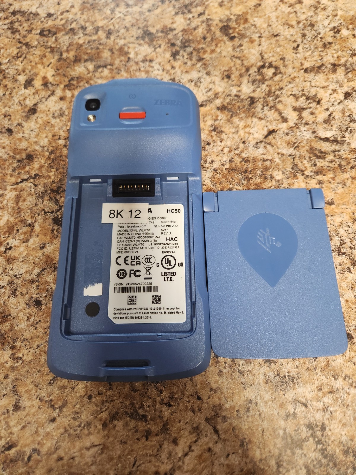 Zebra HC50 WLMT0-H50D8BBK1-NA Handheld Computer