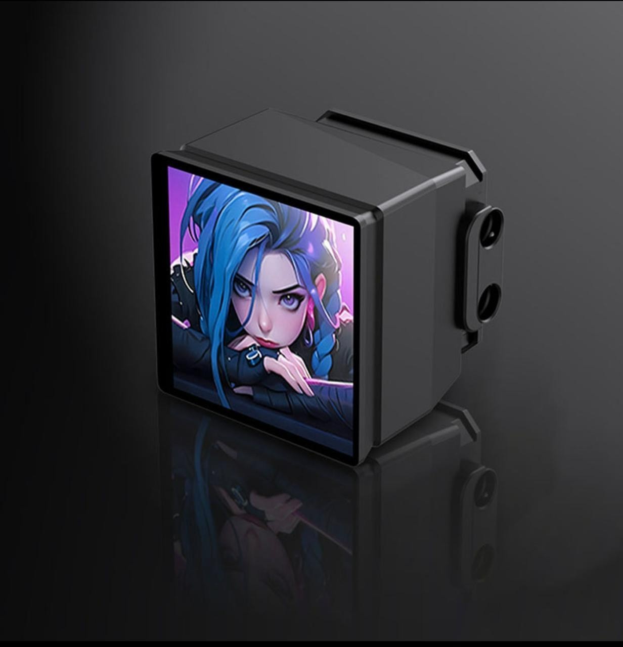 CPU Cooler with 4-inch magnetic video display and ARGB light effects