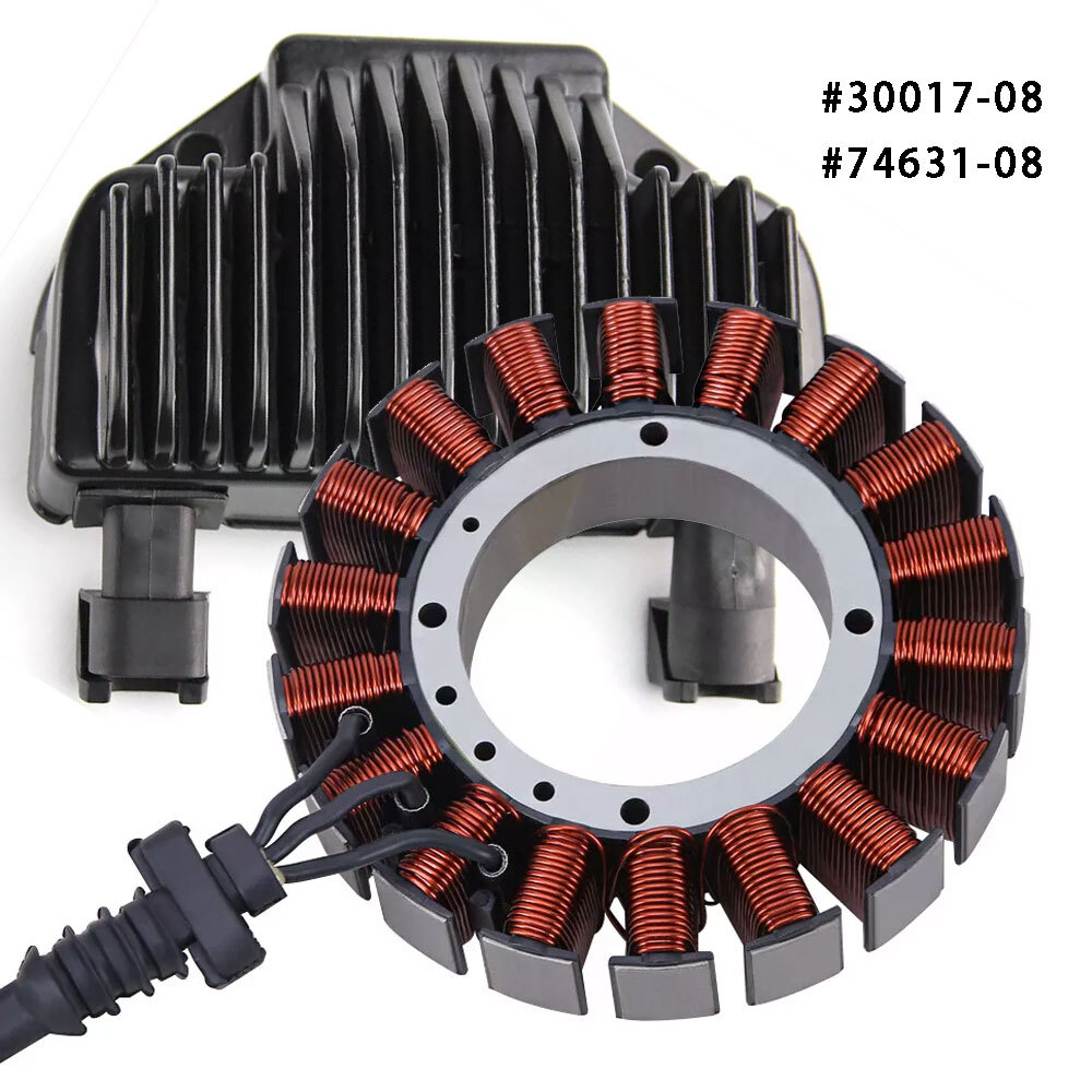 Stator & Regulator Rectifier for Harley Dyna 2008-16 Replaces# 30017-08 74631-08