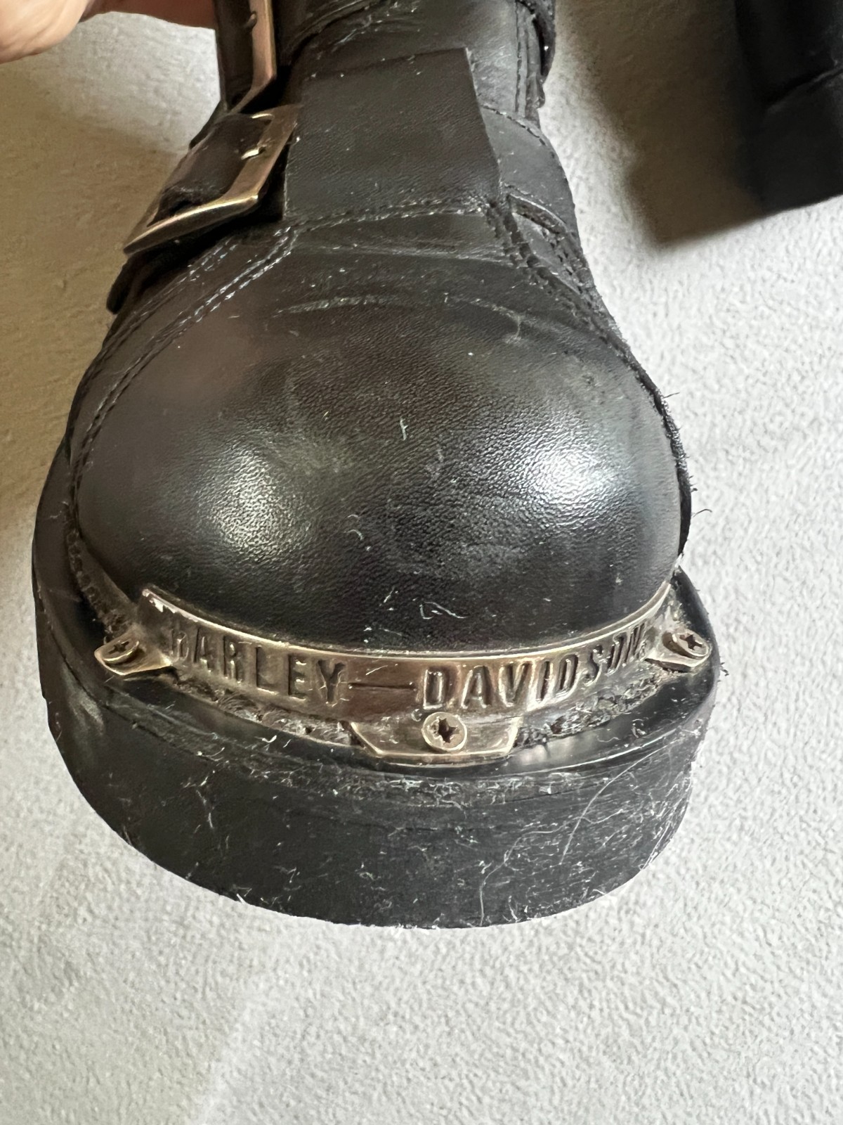 Harley-Davidson Women's Black Leather Biker Boots Size 10