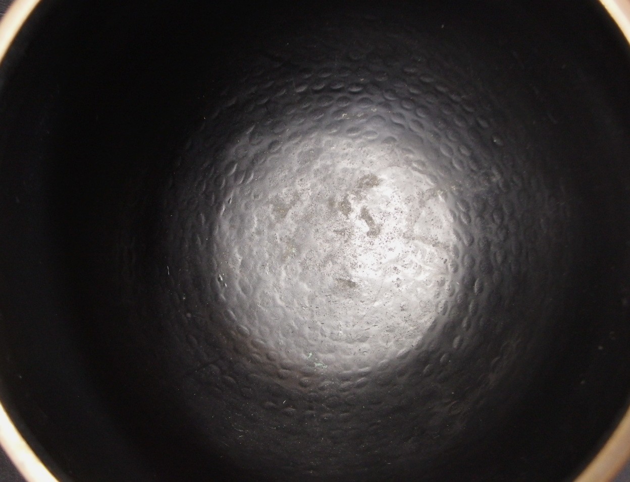 or2606 JAPANESE BUDDHIST SINGING BOWL ORIN 22.9cm / 9inch Width HANDMADE VINTAGE