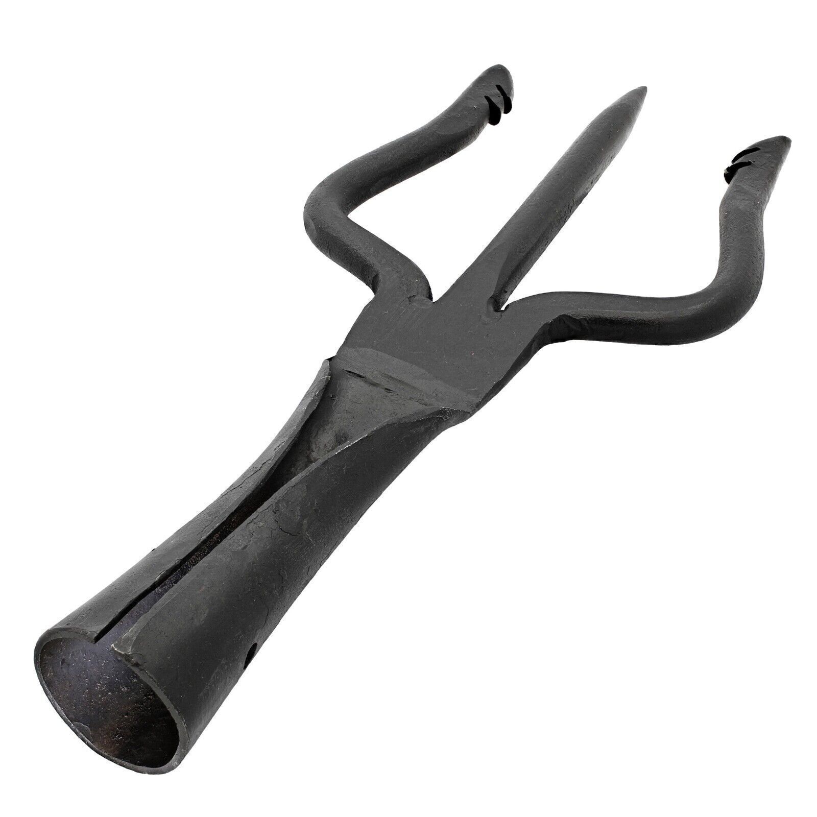 Hand Forged High Carbon Steel Trident Spear Head, New