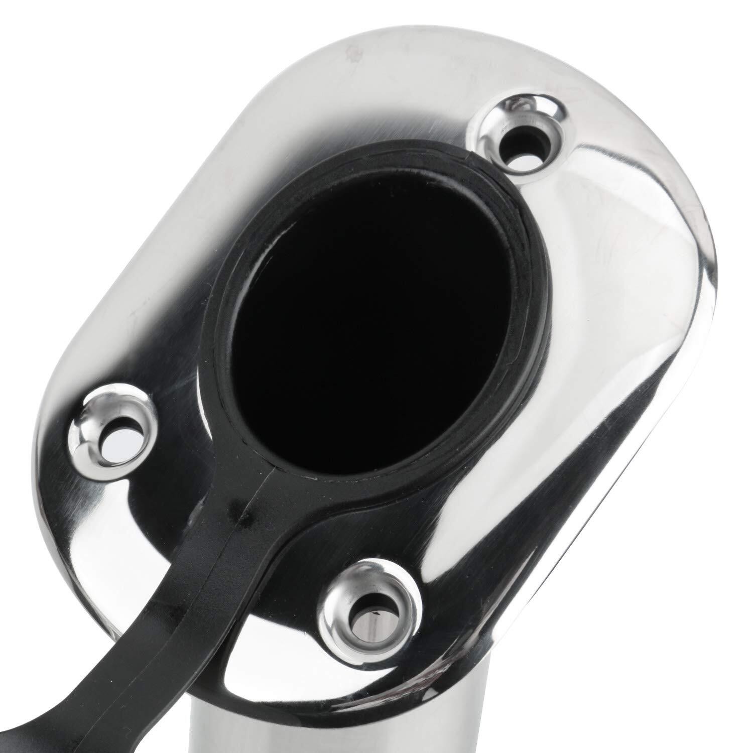 Amarine Made 4PCS Stainless Steel Fishing Rod Holder 30 Degrees for Marine Boat