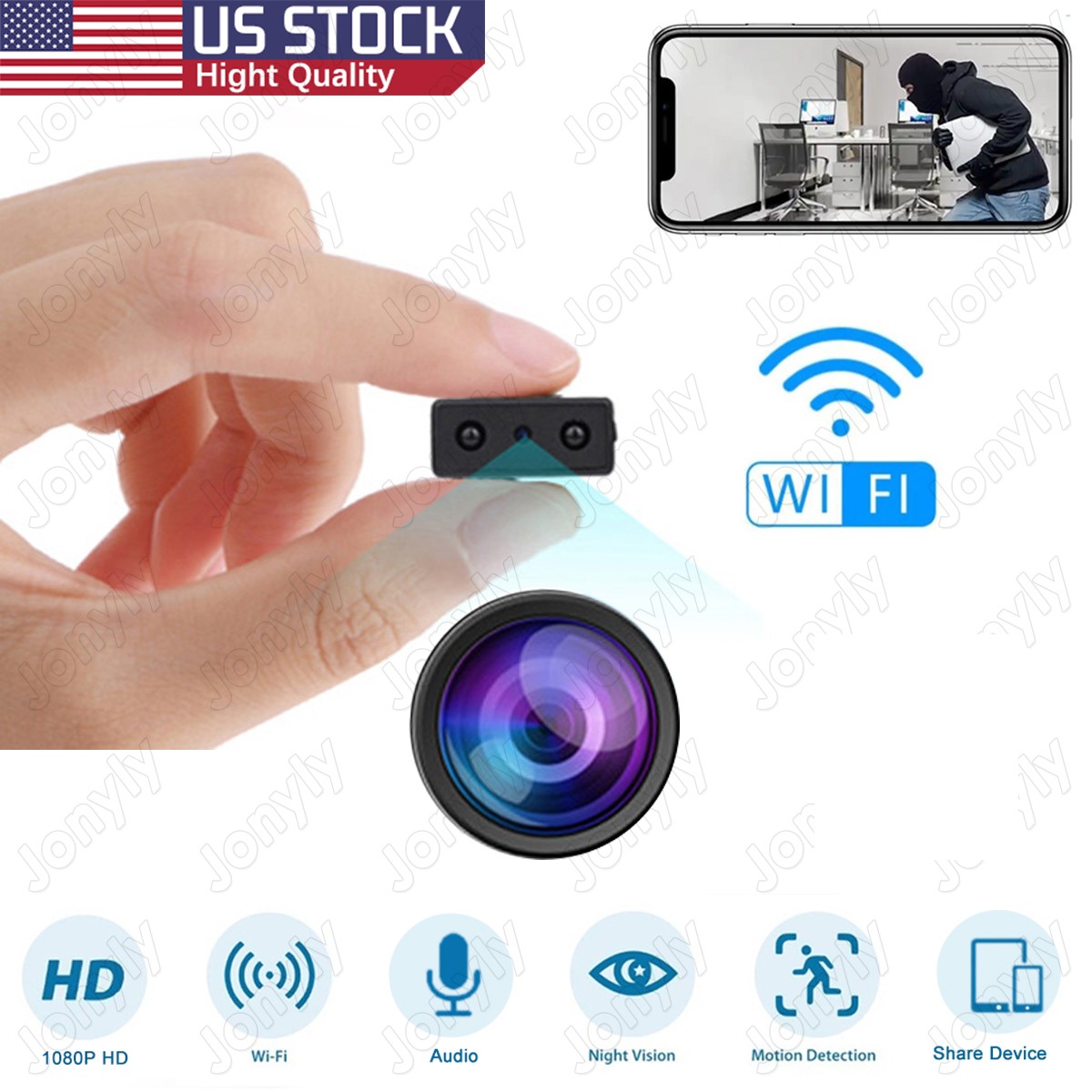 Mini Camera WiFi 1080P HD Home PIR DVR Camcorder Night Vision Home Security Cam