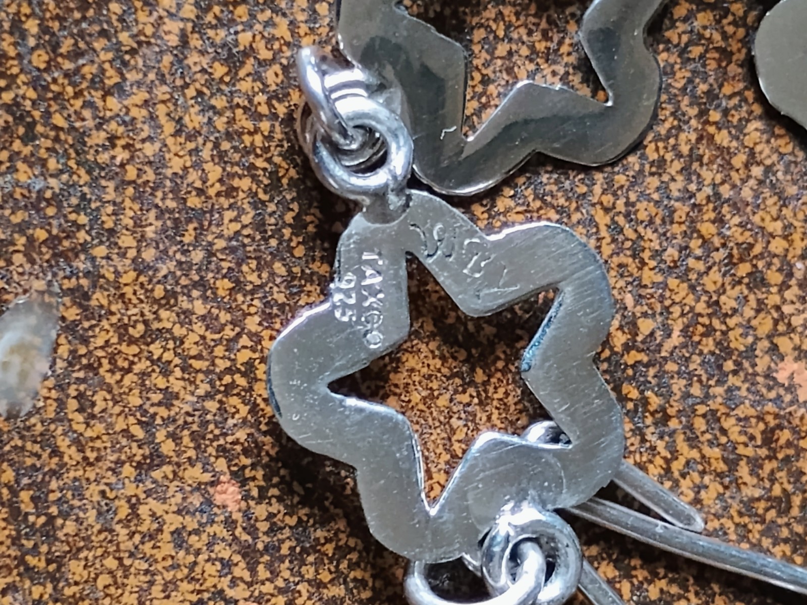 Taxco Mexico 21 Celestial Star Links Chain 21" Necklace 19g 925 Sterling Silver