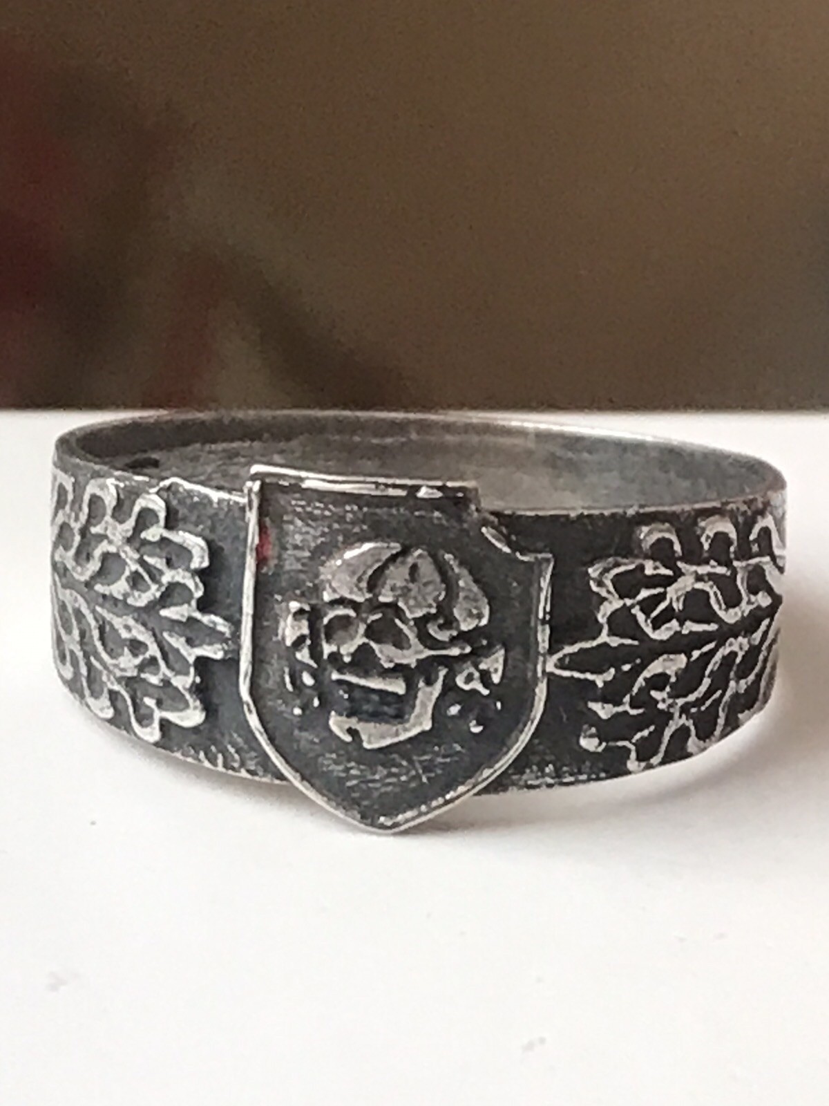 German silver ring. World War II.