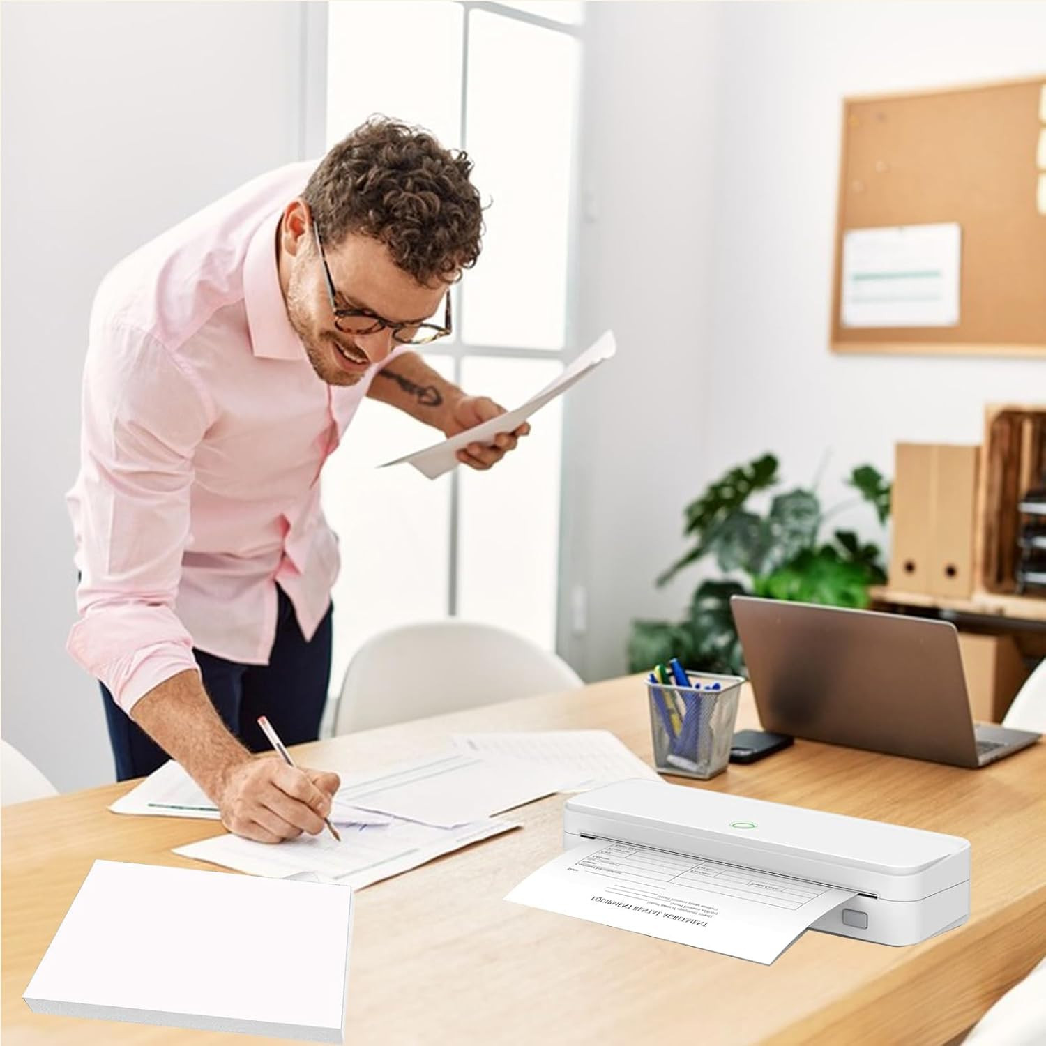 Sheets Thermal Printer Paper US Letter Size Advanced Printing P 100 8.5'' 11''