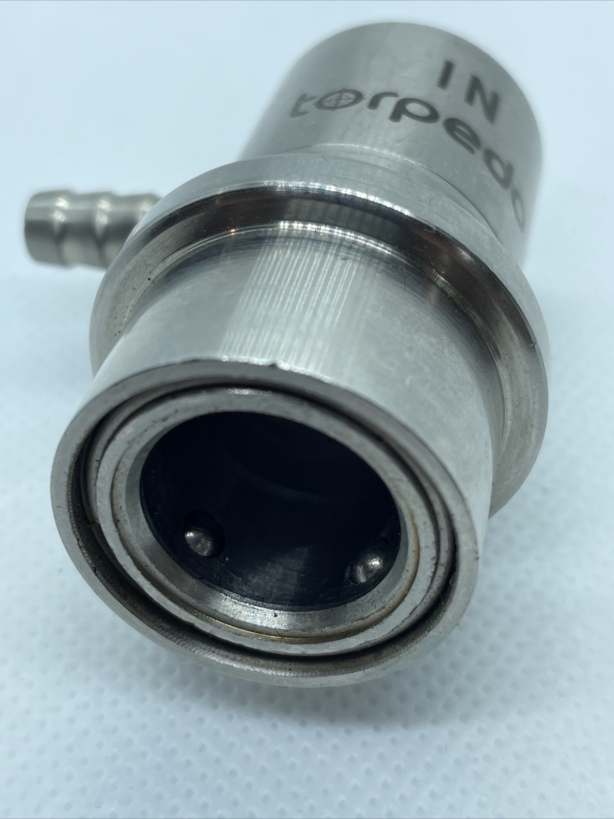 Stainless Steel Ball Lock Gas In Keg Coupler Barbed Connectors Beer Wine Corny