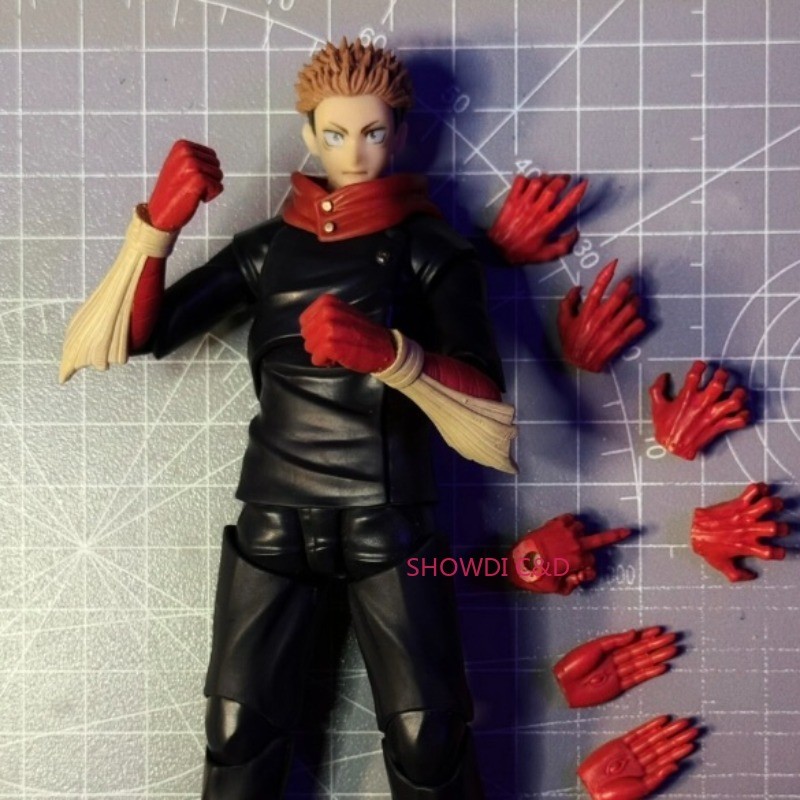 1/12 Custom Hand Accessories Model For 6'' Shf Jujutsu Kaisen Itadori Yuji Body