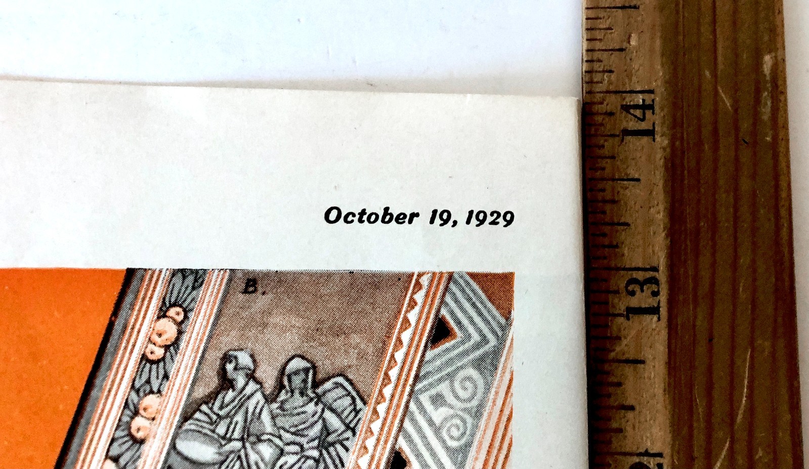 Vintage 1929 Bulova Watches Advertising Sign Original Ad