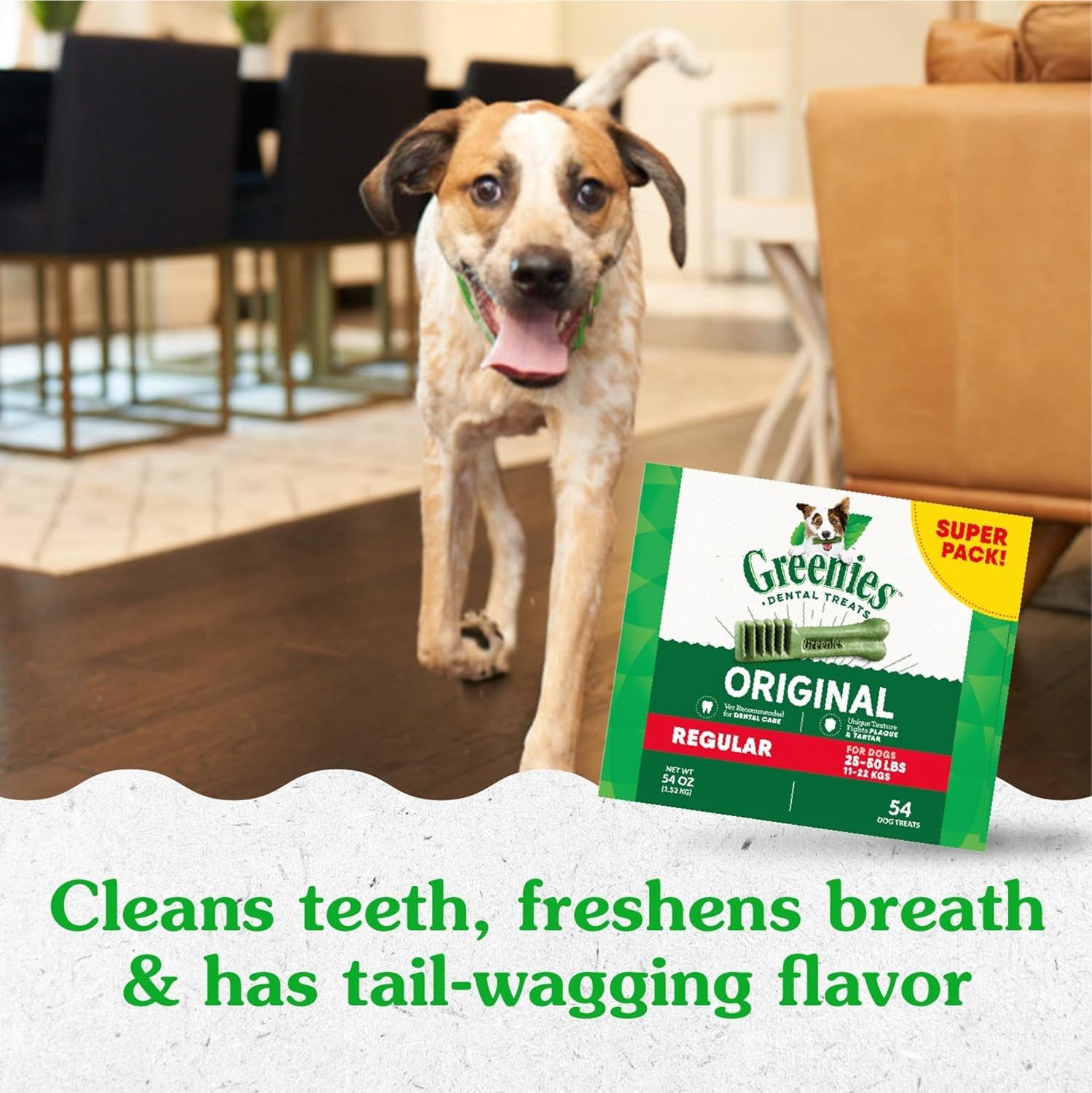 Greenies Original Dental Chews Regular - 54 Treats Free Shipping