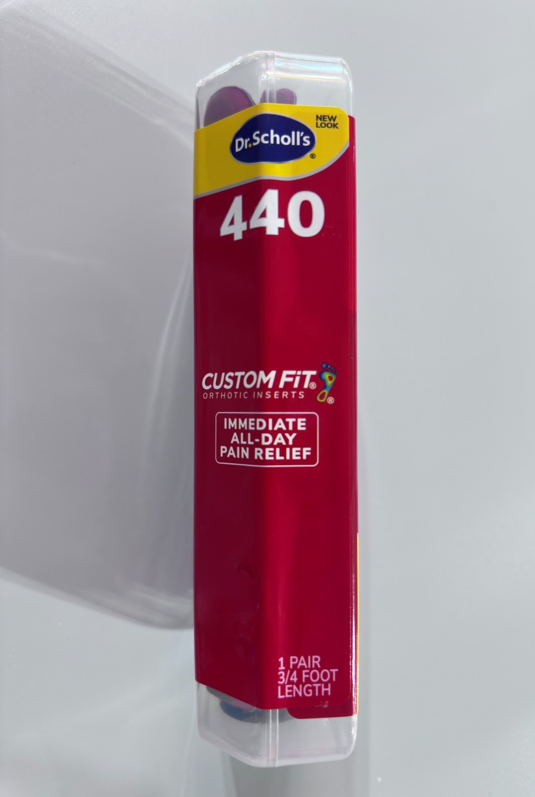 Dr. Scholls CF 440 Custom Fit Orthotic Inserts - Red New Sealed