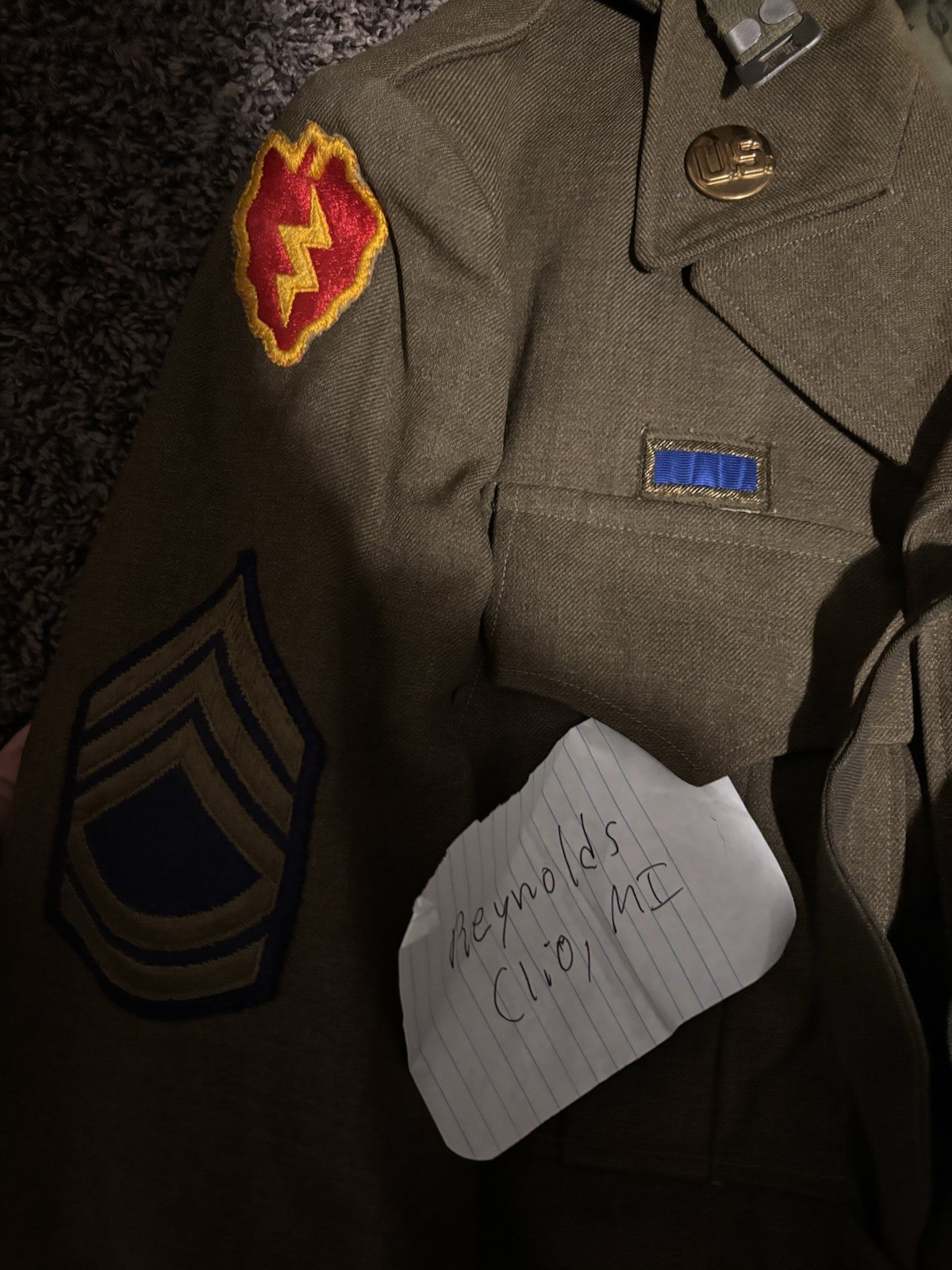 Korean War Grouping Helmet Jacket Wounded Laundry Possible ID Researchable