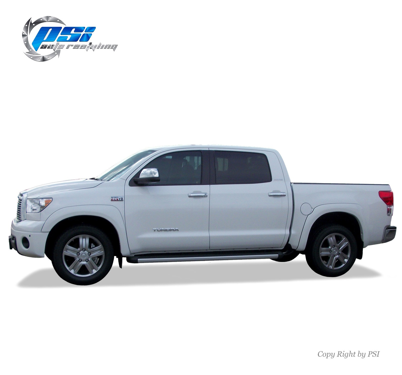 Black Paintable OE Style Fender Flares Toyota Tundra 07-13 Fits w/ Factory Flaps