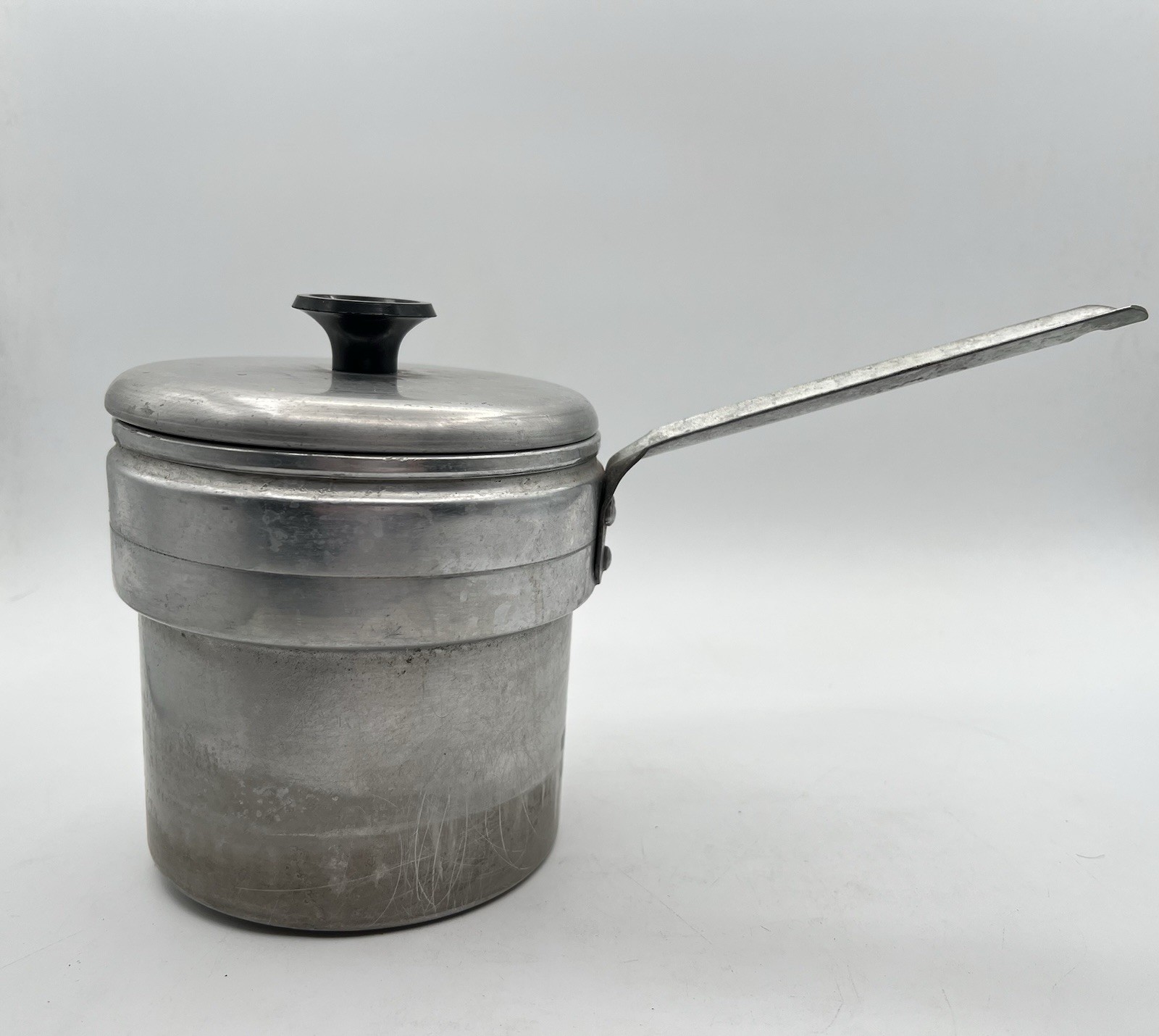 Vintage Comet Double Pot with Lid Camping Cookware Outdoor Retro Kitchen