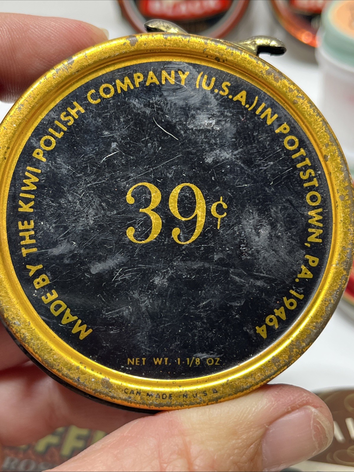 Vintage Lot of 24 Shoe Shine/Polishes/Leather Dye/Cream Shinola Esquire