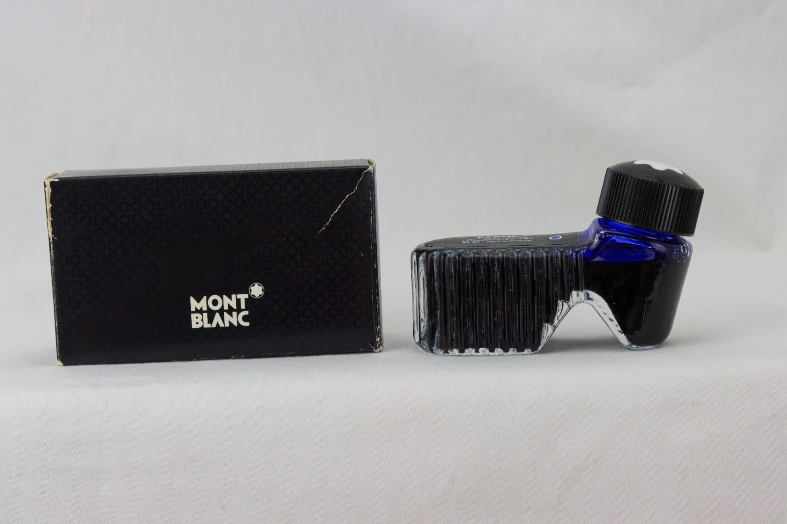 Mont Blanc Fountain Pen Ink, Royal Blue, Vintage, 50ml, ~85% Full