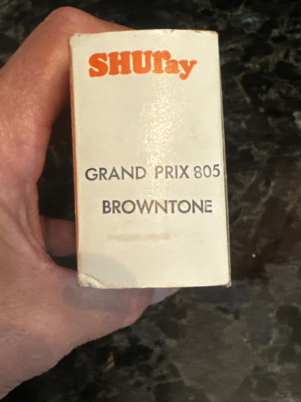 Vintage Men's Shuron Grand Prix Continental SHURAY Sunglasses Brown in Orig. Box