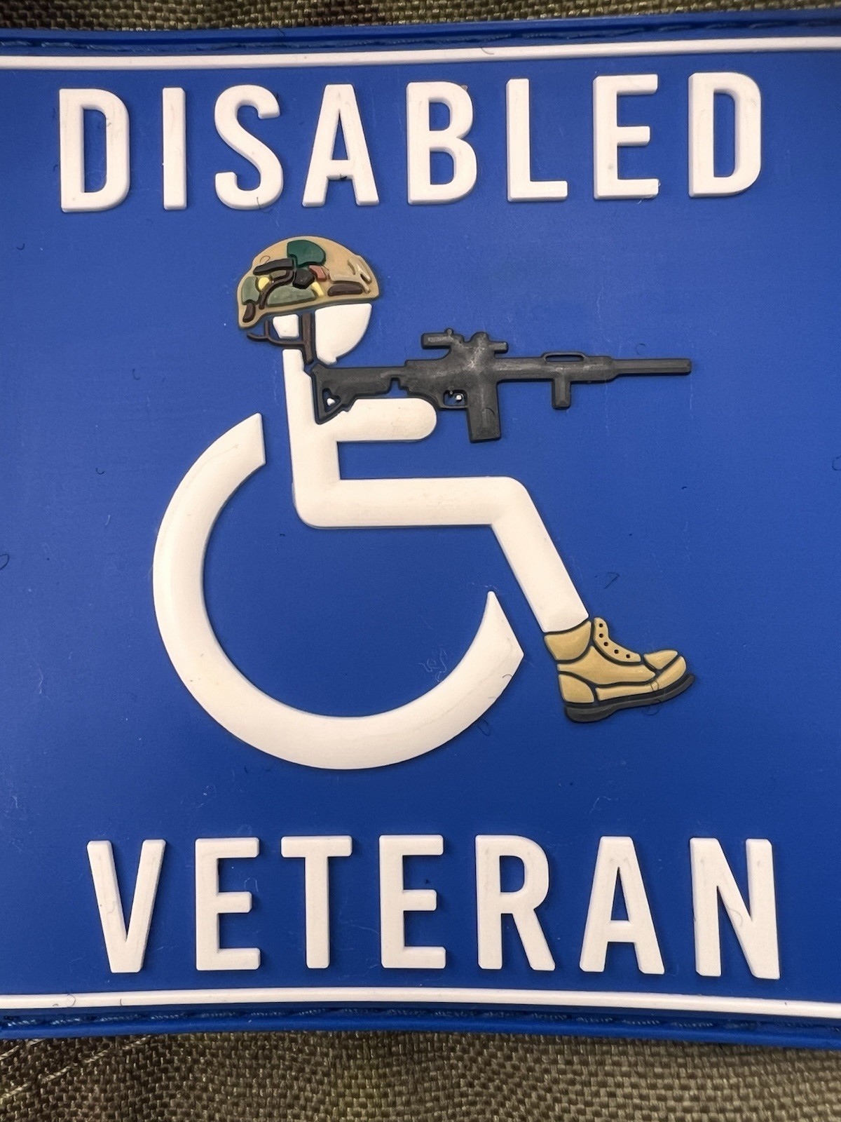 Disabled Veteran Morale Patch Military Tactical Hook & Loop Veteran Patch Humor