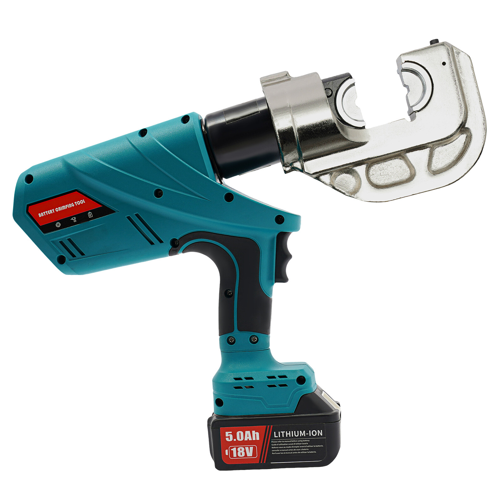 Electric Hydraulic Plier Rechargeable Battery Powered Crimping Tool 18V 10-400m㎡