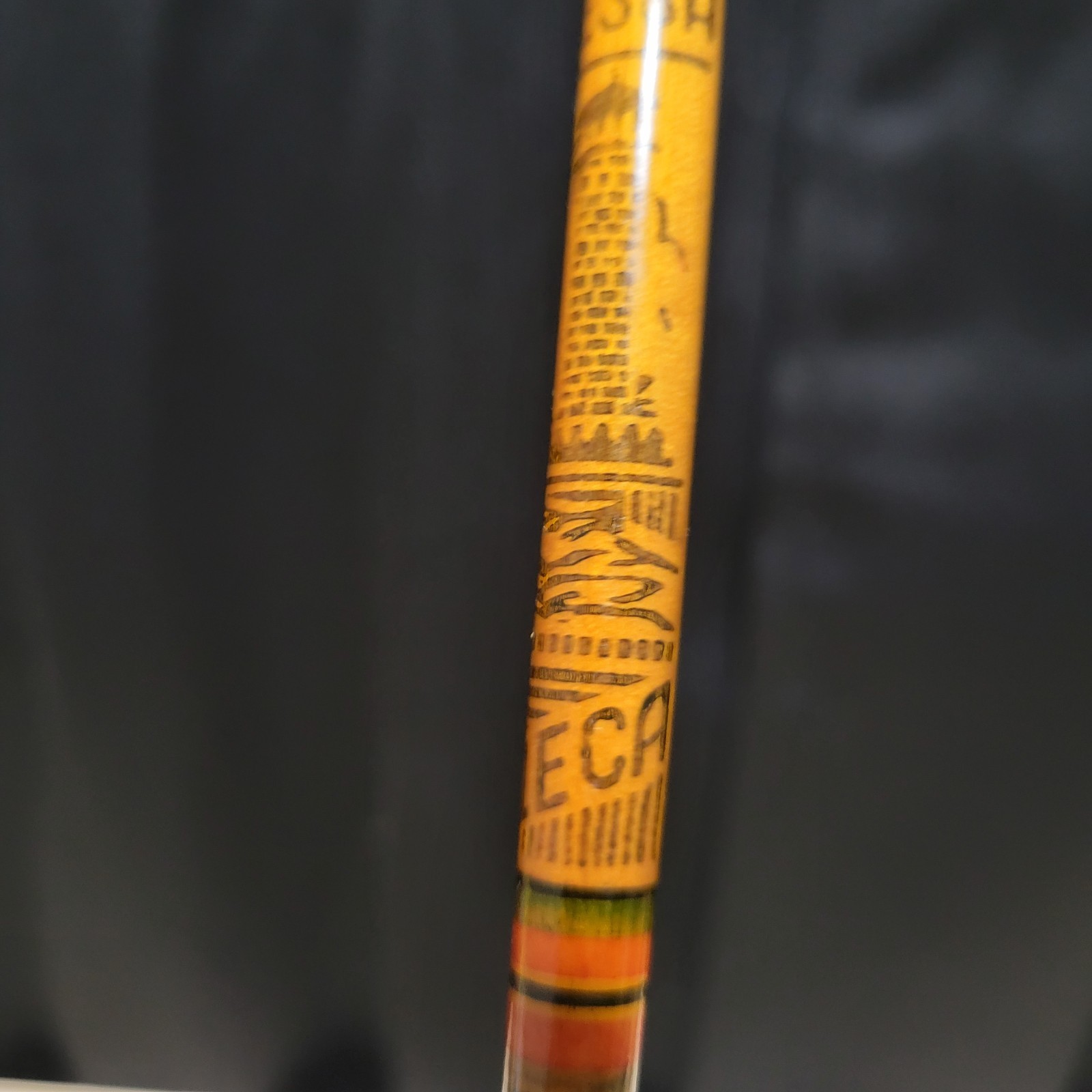 Vintage USSR Odessa Ukraine Souvenir Carved Wooden Ballpoint Pens Lot of 2...