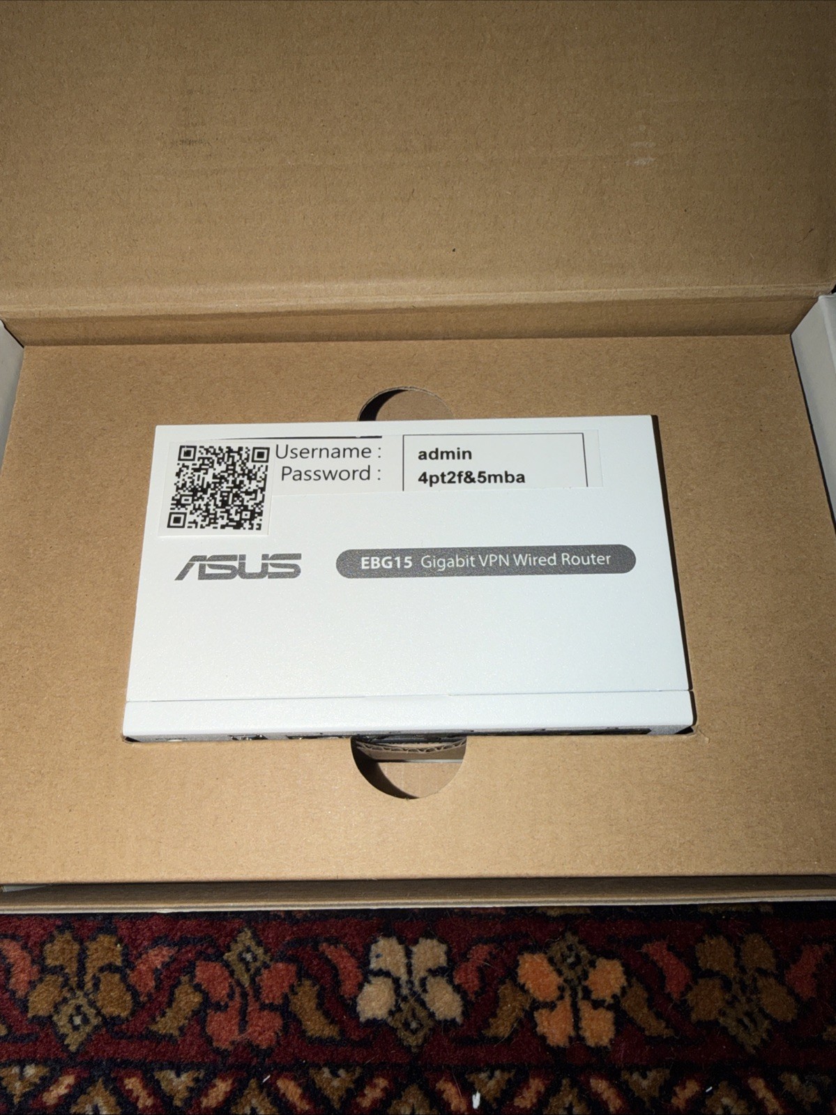 ASUS ExpertWiFi EBG15 Gigabit VPN Wired Router
