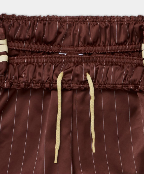 adidas Originals Pinstripe Satin Shorts KC4236 – Brown