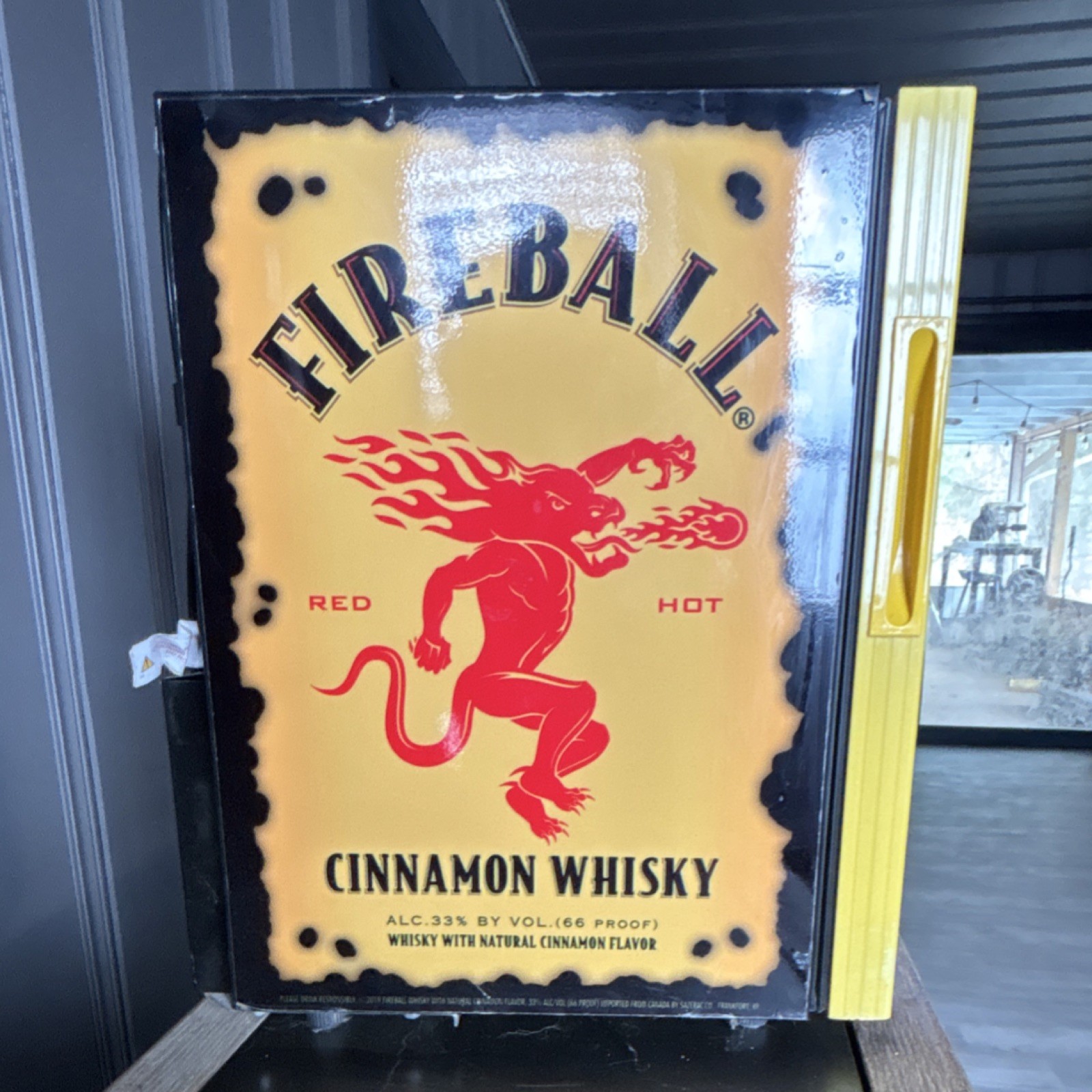 Fireball Merchandising Glass Door Refrigerator Freestanding Model BC-13