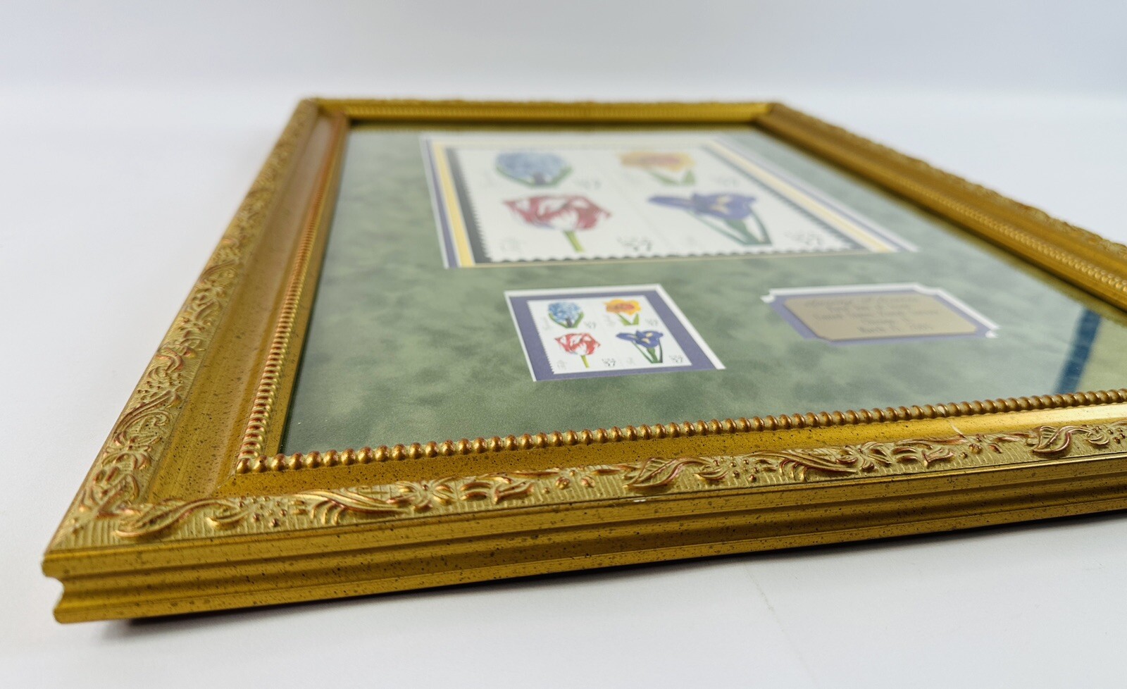 USPS Spring Flowers First Day of Issue Framed Stamps 2005 Lowell Herrero 15x21