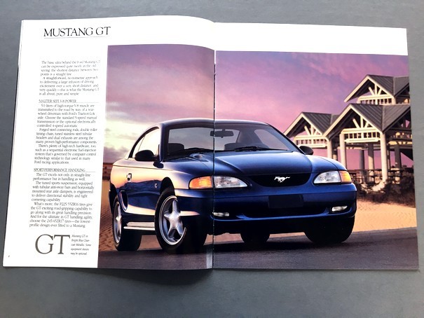 1995 Ford Mustang and GT 24-page Original Car Sales Brochure