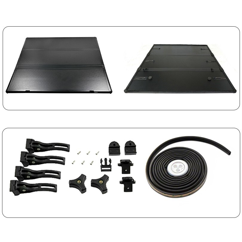 Hard Tri-Fold Tonneau Cover For 03-24 Dodge Ram 1500 2500 3500 6.4FT Truck Bed