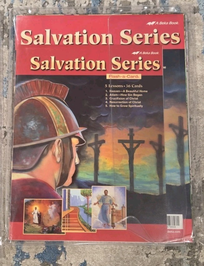 A Beka Flash a Card Bible Stories Lot Of 3 Salvation, Tabernacle, Missionary